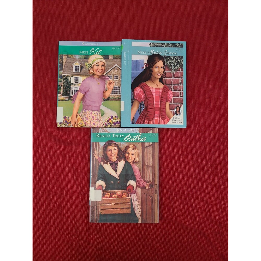 American Girl Book Lot Meet Kit Meet Marie-Grace and Really Truly Ruthie